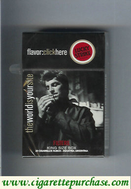 Lucky Strike FlavorChickHereTheWorldIs cigarettes hard box